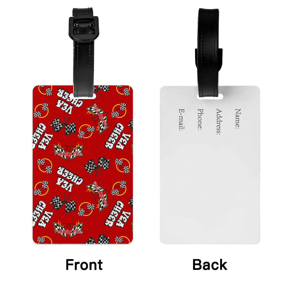 Velocity Red Luggage Cover and Tag