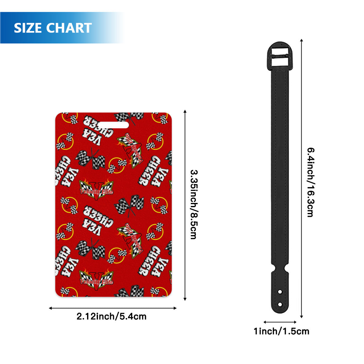 Velocity Red Luggage Cover and Tag