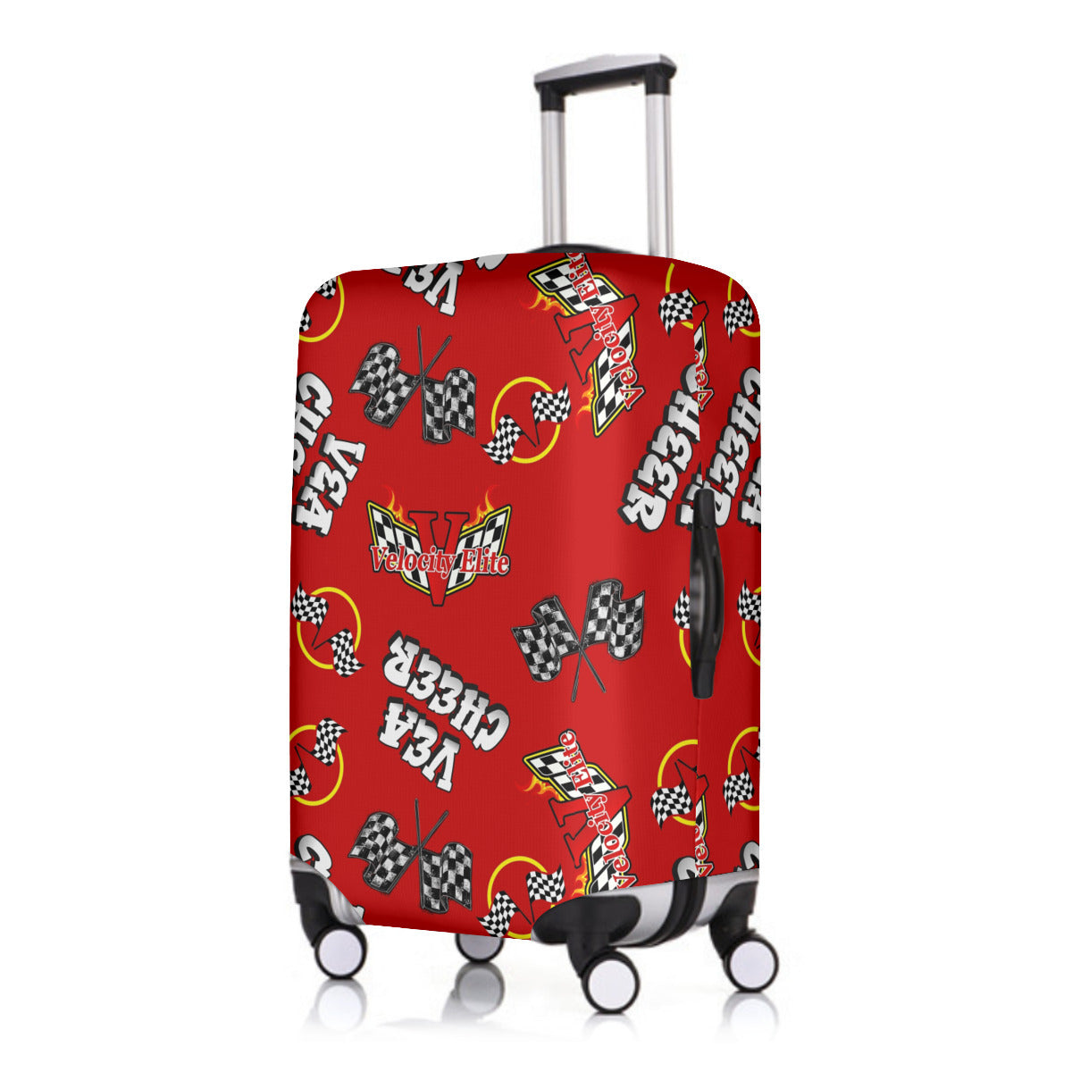 Velocity Red Luggage Cover and Tag